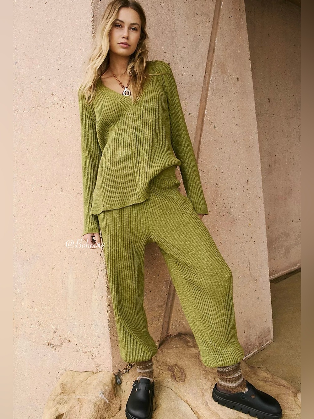 NWT Free People Justine Knit Sweater Set Two Piece